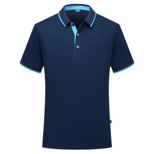 The new short-sleeved summer POLO shirt with lapel is breathable and comfortable