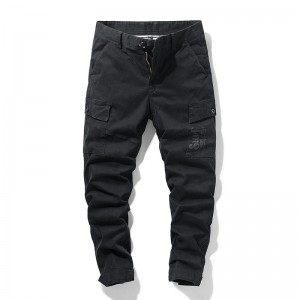 Multi-color cargo pants multi-pocket personalized men’s pants
