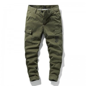 Multi-color cargo pants multi-pocket personalized men’s pants