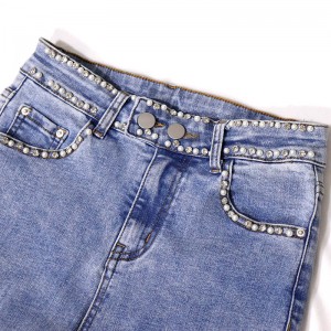 Discount wholesale China Women Skinny Cotton Elastane Loose Denim Pants Trousers Denim Jeans