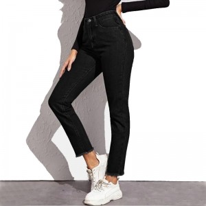 2019 High quality China Trousers Ripped Sexy Skinny Pants Jeans Women