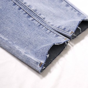 Lowest Price for China Women Skinny High Waist Washed Wide Leg Jeans