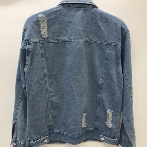 Wholesale custom spring casual jeans denim jackets men