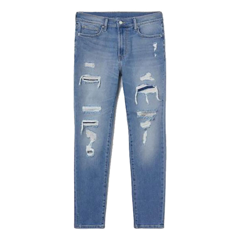 Super Lowest Price Slim Jeans Womens - Fashion  Monkey Wash Pants Denim Ripped Skinny Men’s Jeans – Yulin