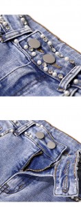 Lowest Price for China Women Skinny High Waist Washed Wide Leg Jeans