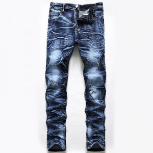 Personality dyed men’s straight jeans fashion new style factory price