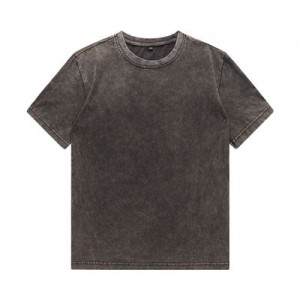 Street fashion men’s short-sleeved T-shirt summer short-sleeved new simple plain color