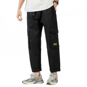 Street fashion overalls men’s multi-pocket casual overalls