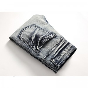 New Spring Men’s Personality Washed Jeans Factory Direct Wholesale Price