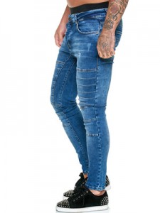 Factory Outlets China Hot Sales OEM ODM Men Ripped Skinny Pencil Street Denim Jeans