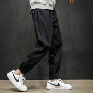 Men’s Casual Pants Fashion Stretch Waist Drawstring Cargo Pants
