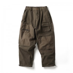 2022 Men’s custom army work outdoor techwear hiking pantalons khaki celana pria casual cargo pants mens pants & trousers