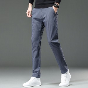 New men’s casual pants Korean version slim stretch small leg pants men’s fall straight leg youth pants