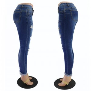 Cheapest Price China Denim Shorts Women′s New High-Waist Summer Slim Skinny Straight-Leg Jeans