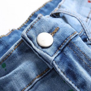 Wholesale OEM China Denim Trousers Zipper Pencil Pants for Jeans Men