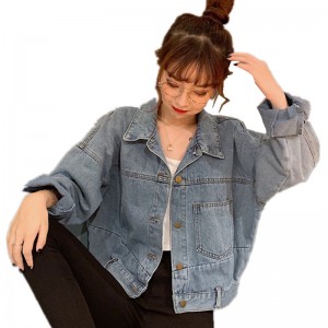 China OEM China Autumn High Quality Fashion Ladies Long Sleeve Jeans Denim Jacket Women