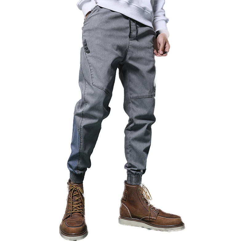 OEM Supply Vintage Loose Jeans Mens - Fashion trend high quality biker jeans men reflective strip joint elastic trousers men’s jeans bulk wholesale custom – Yulin