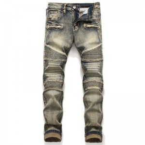 OEM/ODM China Jeans Men Loose Straight Leg Summer Thin Straight Leg Outdoor Stretch Pockets