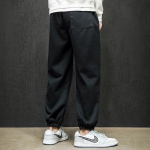 2021 New Loose Men’s Cargo Pants Simple Fashion Pure Color Large Size Casual Sports Pants Men’s