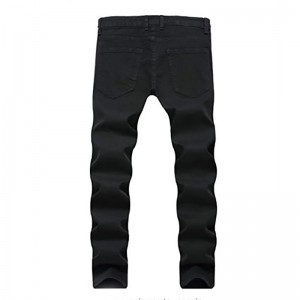 Wholesale ODM China Wholesale Custom Cheap Best High Waisted Jeans Black/White Women Slim Fit Ripped Denim Jeans for Women