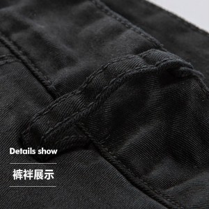 Hot sale China Women MID Waist Straight Jeans with Cutting on Side Seam