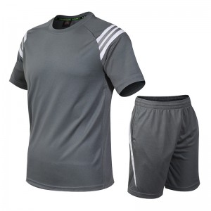 Summer moisture absorption fast drying sports suit T-shirt quantity customization LOGO