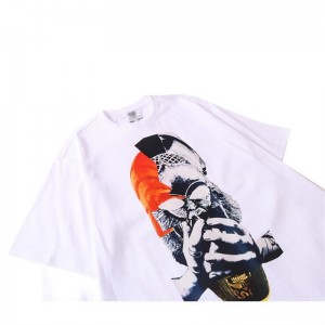 Fashion Casual Round Neck Short Sleeve Printed T Shirt For Men