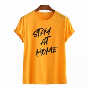 Casual Comfortable cotton Round collar short sleeve letter printing Men’s T-shirt