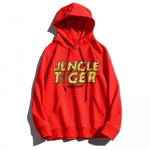 Spring and Autumn Loose Hip Hop Pullover Letter Printing Men’s Hoodie