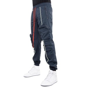 Men’s Sports Casual Pants Men’s Reflective Multi-pocket Cargo Pants