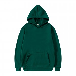 men’s and women’s hoodie fleece solid color hoodie sweater pullover cedar sports leisure top