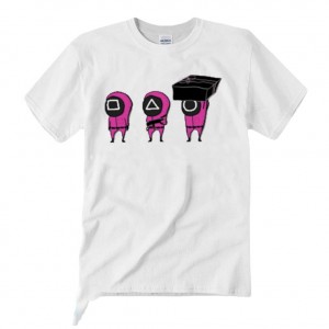 2021 new squid game cartoon printing short-sleeved Round Neck T-shirt
