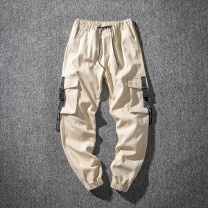 Men’s multi-pocket casual pants plus size men’s overalls work pants plus size cotton trousers