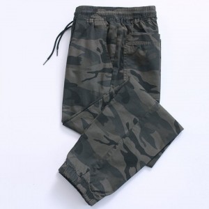 men’s trousers loose-fitting camouflage cargo pant wear-resistant casual cargo pants