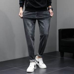 Men’s jeans 2022 new autumn tapered pants men slim feet leisure Harun long pants men wholesale