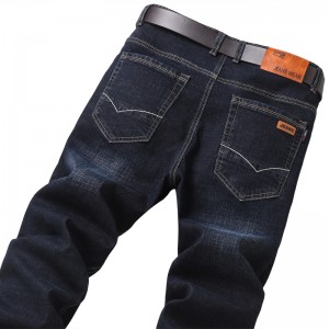 Spring and autumn style straight tube good quality casual stretch denim business men’s pants