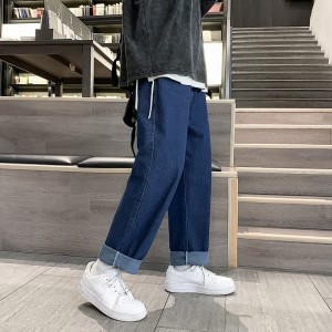 New Fall 2022 tube long jeans Men’s straight slacks Stylish casual men’s jeans
