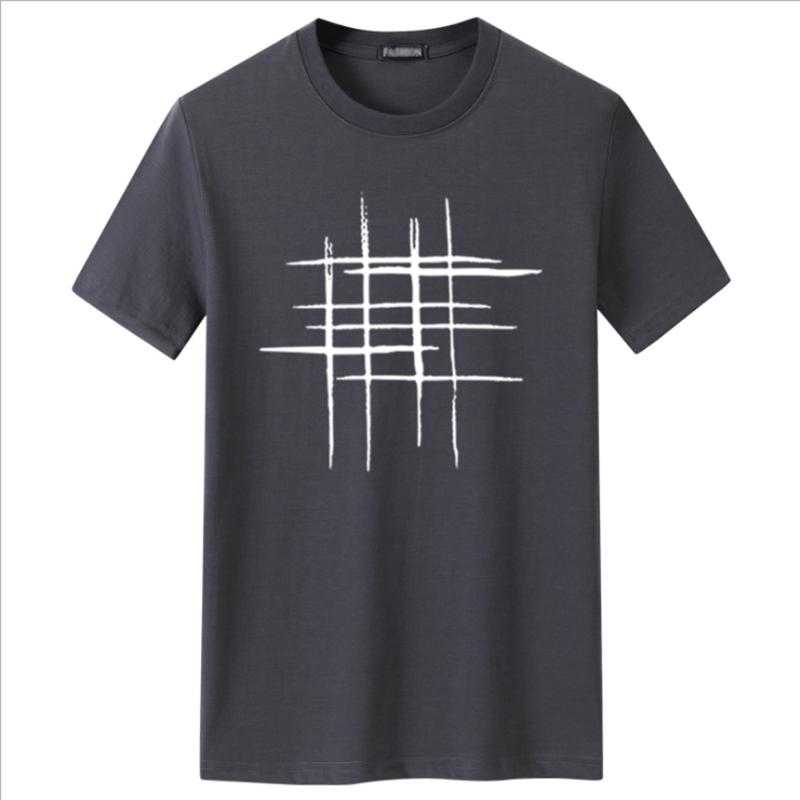 OEM Supply Black Skinny Women - Simple Casual Short sleeve Line Printing Men’s T-shirt – Yulin