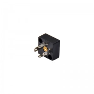 ປັບແຕ່ງປ່ຽງ Solenoid Valve ພະລັງງານຕ່ໍາ Mini Din C Type Waterproof Connector