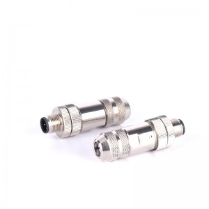 M12 Assembly Metal Male Plug IP67 Waterproof A B D Code 3 4 5 8 12 Cores Shielded Industrial Connector