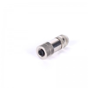 M12 3 4 5-pin vandtæt metal hunstik samling skrue gevind sensor stik
