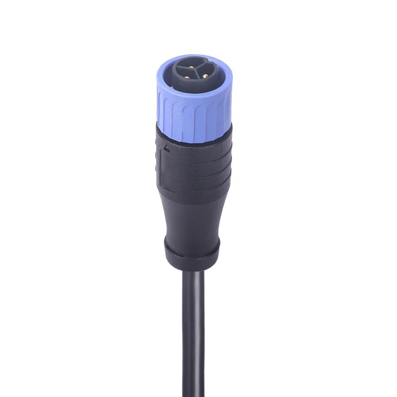 M20 Series 2 3 5 6 Poles Cable Molded Quick Lock Male Plastic Electric Vehicle Waterproof  IP67 Connector
