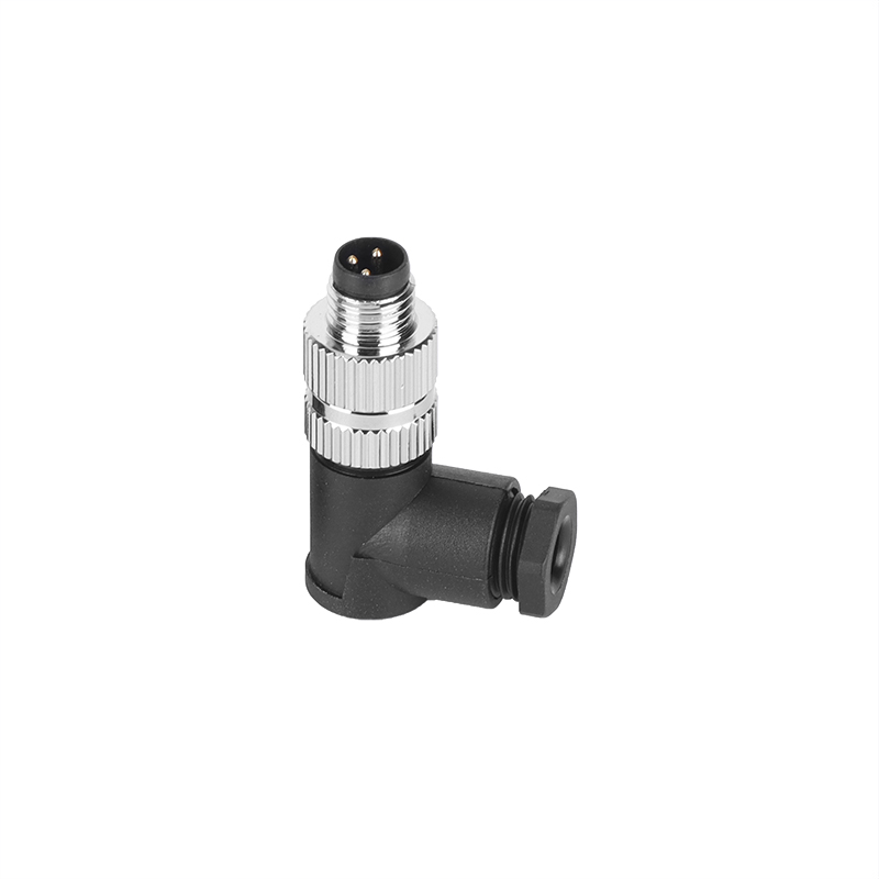 M8 male right angle assembly connector 