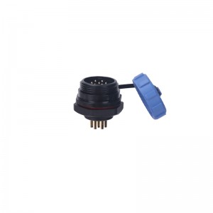 SP1712 Male 2 3 4 5 7 9 10Pin Plastic Industrial Waterproof Electrical Connector Receptacle With Cap