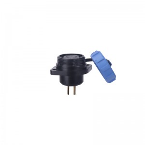 SP1713 ເພດຍິງ 2 3 4 5 7 9 10Pin Plastic Industrial Waterproof Electrical Flange Receptacle With Cap