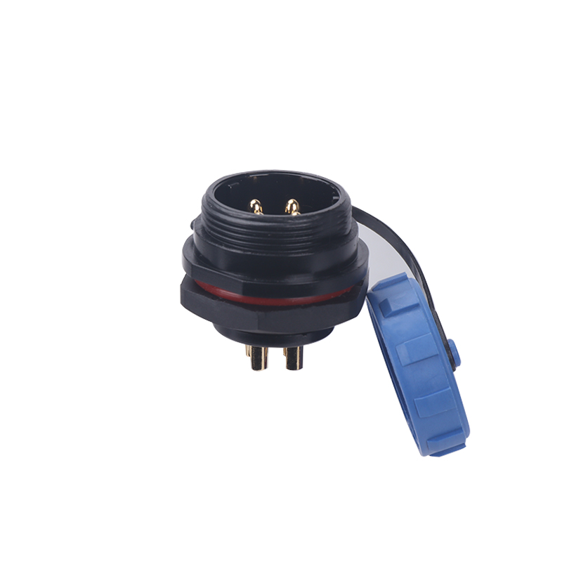 SP2112 Male 2 3 4 5 7 9 12Pin Plastic Industrial Waterproof Electrical Socket Connector With Cap
