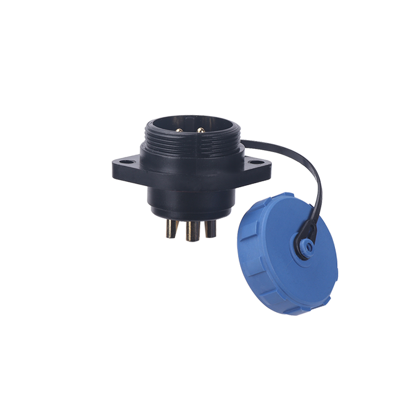 SP2113 Male 2 3 4 5 7 9 12Pin Plastic Industrial Waterproof Electrical Socket Connector With Cap