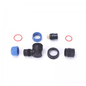 SP2116 Αρσενικό 2 3 4 5 7 9 12Pin Plastic Industrial Waterproof Electrical Oight Angle Connector