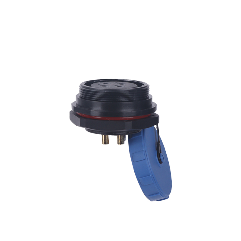 SP2912 Female 2 3 4 7 8 9 10 12 16 17 20 24 26Pin Plastic Industrial Waterproof Electrical Socket Connector With Cap