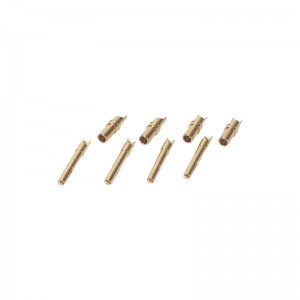 Factory electronic component contact brass gold pin female and male connector contacts crimp terminal